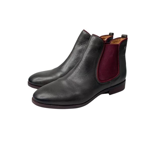 NEW Pikolinos Royal leather ankle boots Size 39 brown maroon red - Picture 1 of 10